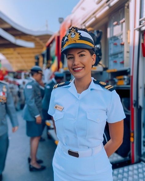 Female Navy Officer, Classy Airport Outfit, Female Pilot, Merchant Navy, Indian Navy, Bridal Dress Fashion, Female Soldier, Indian Fashion Dresses, Brigitte Bardot