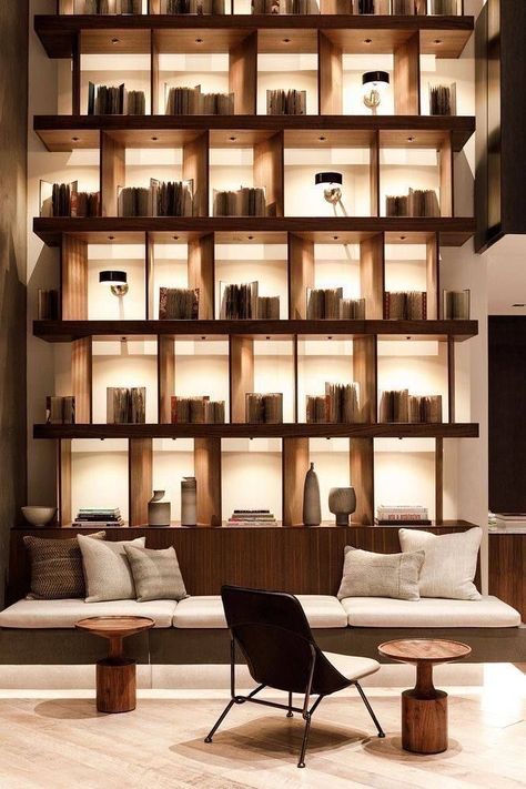 Casa Country, Bookcase Design, Shelving Design, Home Library Design, Bookshelf Design, Lobby Design, Library Design, Hospitality Design, Shelf Design