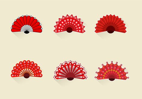 Beautiful Female Hand Fan Vector. Choose from thousands of free vectors, clip art designs, icons, and illustrations created by artists worldwide! Dibujos Ideas, Vintage Tattoos, Fan Tattoo, Fan Drawing, Word Patterns, Hands Icon, Polka Dot Background, Red Ornaments, Paper Fans