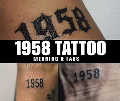 What is the significance of the 1958 tattoo design and its meaning? Ivy Tattoo, Tattoo World, Sunset Tattoos, Text Tattoo, Tattoo Meaning, Realism Tattoo, Nature Tattoos, Symbolic Tattoos, Mean It