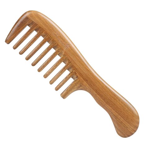 Amazon.com : Breezelike Hair Comb for Detangling - Wide Tooth Wood Comb for Curly Hair - No Static Natural Wooden Sandalwood Comb for Women, Men : Beauty Comb For Curly Hair, Detangling Comb, Wood Comb, Sandalwood Scent, Wooden Comb, Natural Wavy Hair, Wide Tooth Comb, Hair Detangler, Hair Breakage