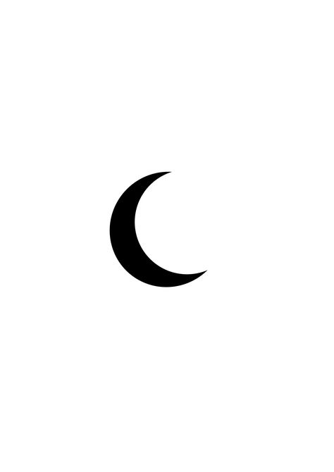 Shiva Moon Tattoo, Moon Tattoo Men, Moon Shoulder Tattoo, Instagram Divider, Black Crescent Moon, Luna Tattoo, Clavicle Tattoo, Moon Symbol, Small Girly Tattoos