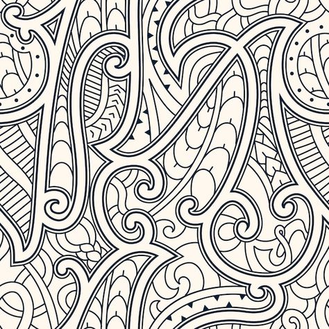 Maori Patterns Design, Maori Wallpaper, Māori Patterns, Maori Art Designs, Freepik Pattern, Māori Design, Maori Tattoo Patterns, Island Styling, Sock Ideas