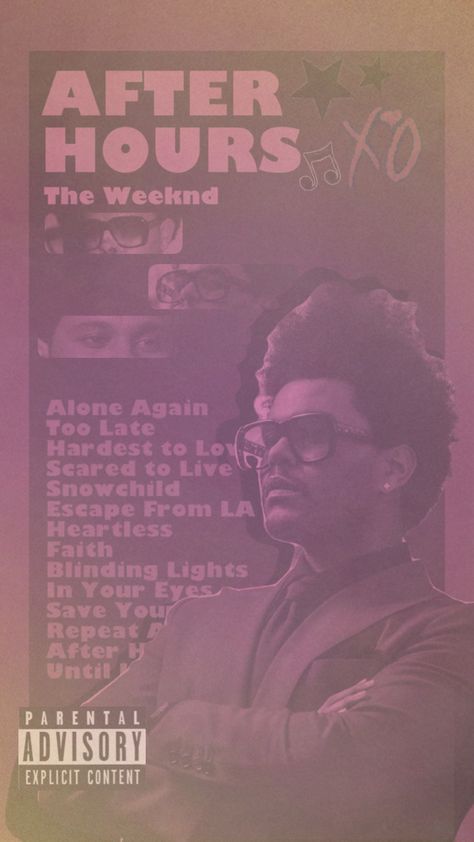 #theweeknd #theweekndalbum #album #music #abeltesfaye #abelweeknd #xo #purple #pink #gradient #love #xotwod #theweekndaesthetic #afterhours #afterhoursaesthetic #aesthetic #music #quotes #poster The Weeknd Pink Aesthetic, Pink The Weeknd, The Weeknd Pink, Aesthetic Music Quotes, After Hours Aesthetic, The Weeknd Albums, Closet Art, The Weeknd Poster, Quotes Poster