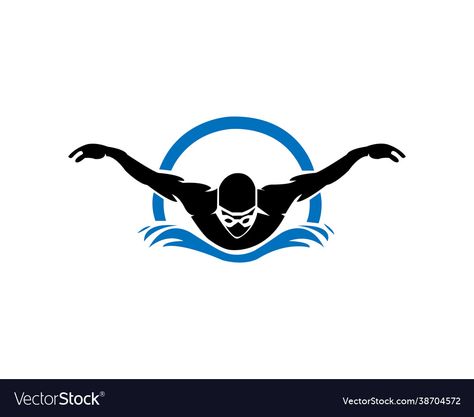 Swim Logo Design, Swim Design, Swim Logo, Tutorials Drawing, Blue Pictures, Swim Team, Art Tutorials Drawing, Simple Life, Graphic Design Logo