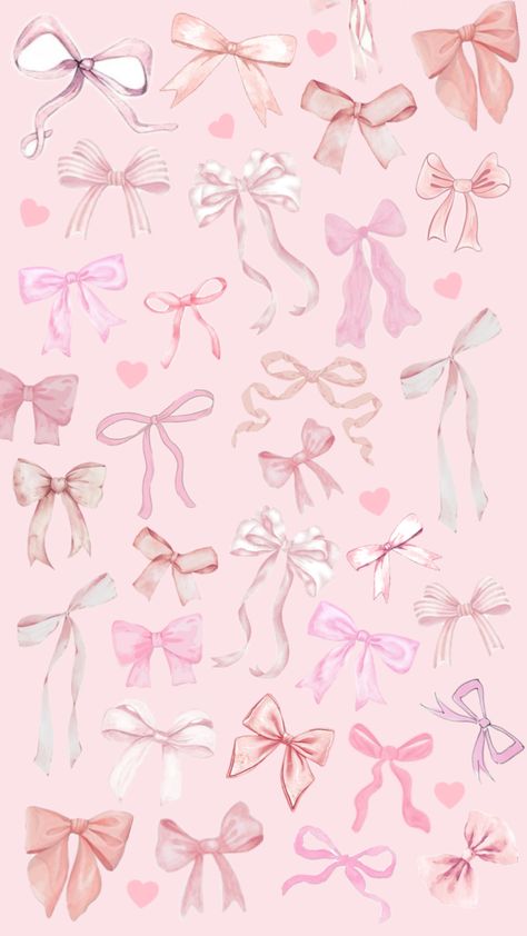 #backround #bow #heart #wallpaper #pink #aesthetic Wallpaper Pink Aesthetic, Bow Wallpaper Iphone, Rilakkuma Wallpaper, Iphone Wallpaper Preppy, Halloween Wallpaper Backgrounds, Pink Fall, Bow Wallpaper, Chic Wallpaper, Wallpaper Iphone Summer