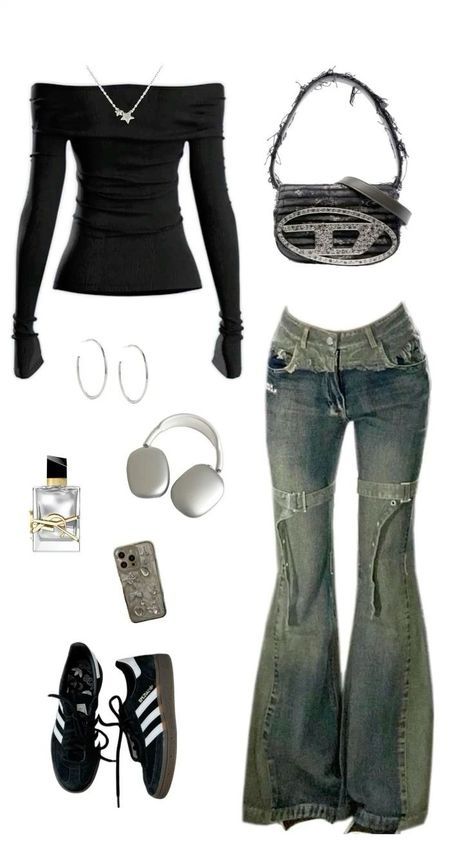 #fashion, #style, #outfitinspiration, #beauty Street Style Outfits Casual, Outfits 2000s, Outfit Inspo Casual, 2000s Fashion Outfits, Swaggy Outfits, Cute Everyday Outfits, Mode Inspo, Really Cute Outfits, Mode Vintage