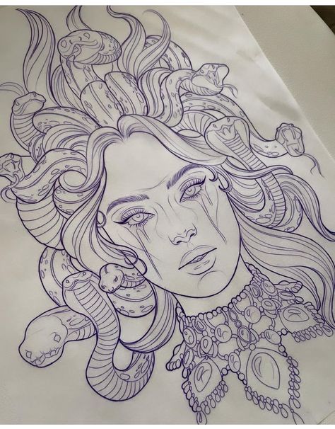 Medusa Tattoo Design, Medusa Art, Tattoo Zeichnungen, Goddess Tattoo, Medusa Tattoo, Greek Tattoos, Leg Tattoos Women, Tattoo Design Book, Tattoo Art Drawings