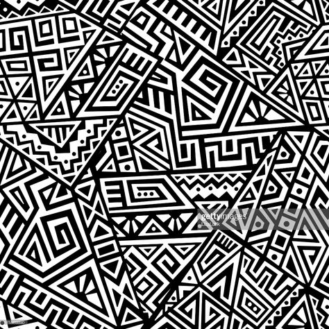 stock illustration : Creative Vector Seamless Pattern African Pattern Design, American Pattern, Geometric Vector, African Textiles, Tableau Art, Graphic Wallpaper, African Pattern, Free Vector Graphics, Pattern Illustration