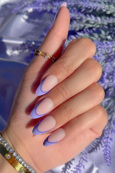 Light Purple Nails, Acrylic Nails Almond Shape, Violet Nails, Purple Nail Art, Lilac Nails, Nagellack Trends, Purple Nail Designs, Lavender Nails, Prom 2024