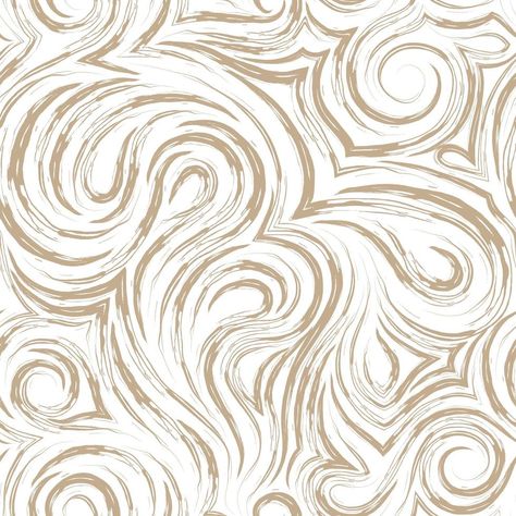 Abstract vector seamless pattern in pastel colors from torn lines in the form of spirals of loops and curls. Texture for decoration of fabrics or wrappers in beige color isolated on white background. Printed Fabric Texture Seamless, Fabric Texture Seamless, Line Texture, Abstract Vector, Seamless Textures, Texture Art, Beige Color, Textures Patterns, Pastel Colors