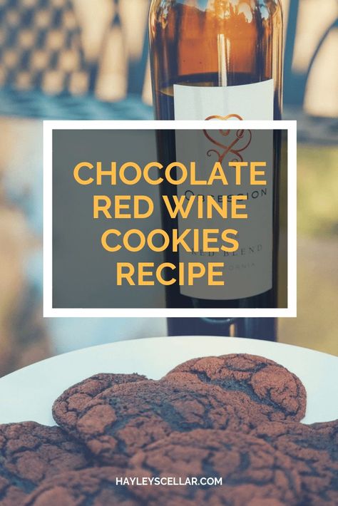 Chocolate Red Wine Cookies are the perfect fall treat for anyone that love wine and chocolate! Red Wine Cookies, Cooking With Red Wine, Graduation Party Desserts, Wine Cookies, Dutch Cocoa, Chocolate Wine, Boozy Desserts, Baking Fun, Wine Guide