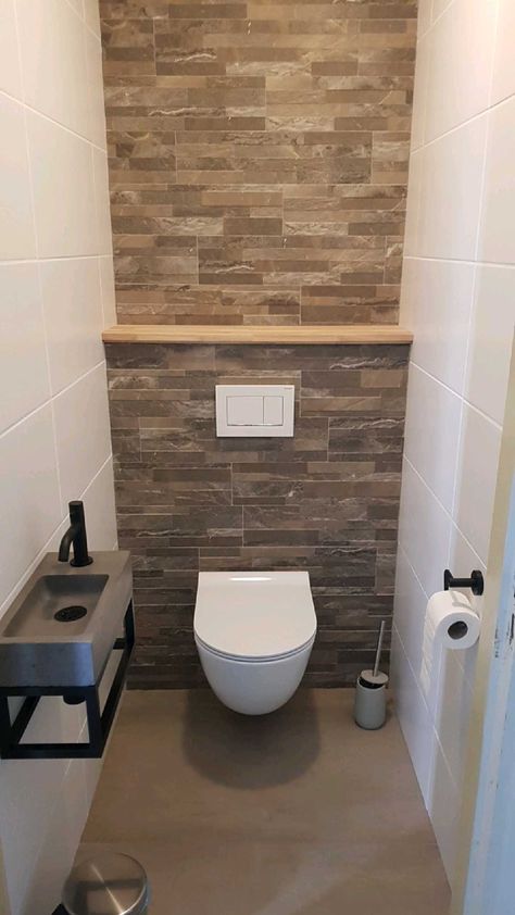 Single Toilet Ideas, Toilet Ideas, New Bathroom Designs, Bathroom Plans, Downstairs Loo, Guest Toilet, Downstairs Toilet, Toilet Design, Bathroom Inspiration Decor