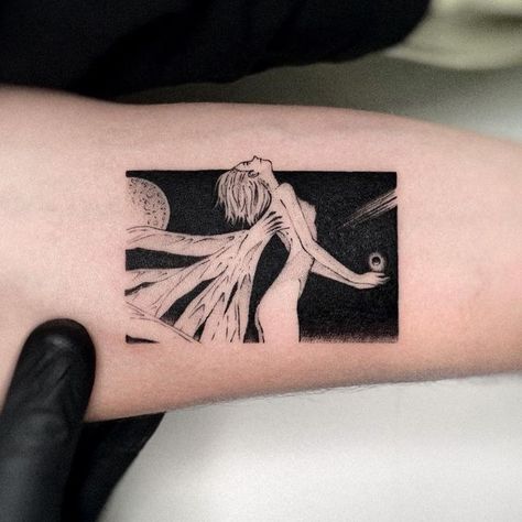 Evangelion Tattoo, End Of Evangelion, The End Of Evangelion, Sigil Tattoo, Rune Tattoo, Single Needle Tattoo, Manga Tattoo, Epic Tattoo, Aries Tattoo