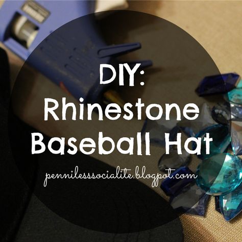 Bling Hats Diy Baseball Caps, Diy Rhinestone Hat, Rhinestone Hats Diy, Diy Baseball Hat, Rhinestone Baseball Cap, Rhinestone Tshirts, Sneakers Patterns, Diy Rhinestone, Diy Hat