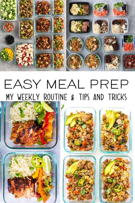 Meal prep tips and tricks for beginners. From ways to save money and recipe ideas to a sample 2 hour prep, this guide will have you covered for a quick and easy meal prep! #mealprep #easymealprep #whole30mealprep Essen, Weekly Meal Prep, Easy Meal Prep For Beginners, Cheap Meal Prep, Whole30 Meal Prep, Clean Meal Prep, Meal Prep For Beginners, Meal Prep Plans, Healthy Lunch Meal Prep