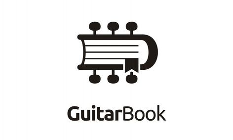 Book Logo Design, Musical Logo, Logo Music, Guitar Logo, Guitar Books, Book Logo, Music School, Music Logo, Geometric Logo