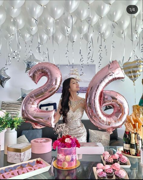 Pink birthday idea 26th Bday Ideas, 29 Birthday Ideas For Women Theme, Birthday Cake 26th Birthday, 26 Birthday Ideas For Her, 26th Birthday Ideas For Women, 26 Birthday Ideas, 26th Birthday Ideas, 26th Birthday Cake, 26 Birthday Cake