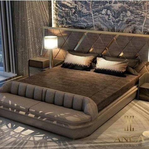 Cupboard Bed, Nightstand Cabinet, Bed Back Design, Bedroom Color Combination, Luxury Room Bedroom, Bedroom Interior Design Luxury, Modern Luxury Bedroom, Modern Bedroom Interior, Luxury Bedroom Design