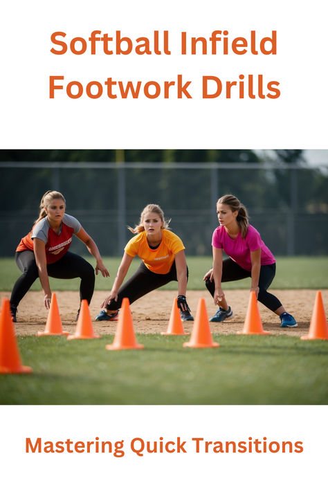 Softball Infield Footwork Drills: Mastering Quick Transitions Softball Drills For Beginners, Footwork Drills, High School Softball, Softball Drills, Drills, First Step, Softball, My Blog, High School