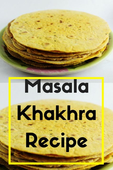 Gujaratis love Khakhra and are often identified with Khakra, thepla etc. Khakra are a roasted form of a roti. You get a variety of these as they are not limited to masala khakhra or plain khakra nowadays like pav bhaji khakhra, pani puri khakhra, chinese khakhra, cheese khakhra, methi khakra, ajwayin khakra and trust me the list is long. You can have then for breakfast or in the evening with tea when you are not too hungry. Let us check the recipe for masala khakhra today. Khakra Recipe, Make Buttermilk, How To Make Buttermilk, Pani Puri, Pav Bhaji, Black Salt, Coriander Leaves, Recipe Healthy, Indian Recipes