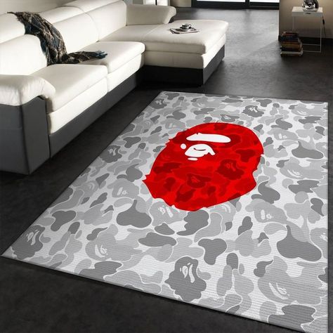 Camo Bape Monkey Hypebeast Area Rugs Fashion Brand Rug Christmas Gift US Decor - Indoor Outdoor Rugs Camo Bape Monkey Hypebeast Area Rugs Fashion Brand Rug Christmas Gift US Decor – Indoor Outdoor Rugs is best seller rug in DreamArtCanada. More related rug at , . The Camo Bape Monkey Hypebeast Area Rug is the perfect way to upgrade your home. This rug is designed with a unique and stylish pattern of camo and bape monkeys that will bring life into any room. It has a luxurious feel that will m... Hypebeast Rugs, Bape Monkey, Hypebeast Rug, Monkey Christmas, Hypebeast Decor, Living Rug, Rug Christmas, Carpet Decor, Custom Area Rugs