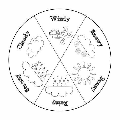 Kindergarten Weather Wheel Weather Crafts Preschool, Preschool Weather Chart, Weather Wheel, Weather For Kids, Weather Activities Preschool, Ingles Kids, Weather Activities For Kids, Teaching Weather, Weather Worksheets