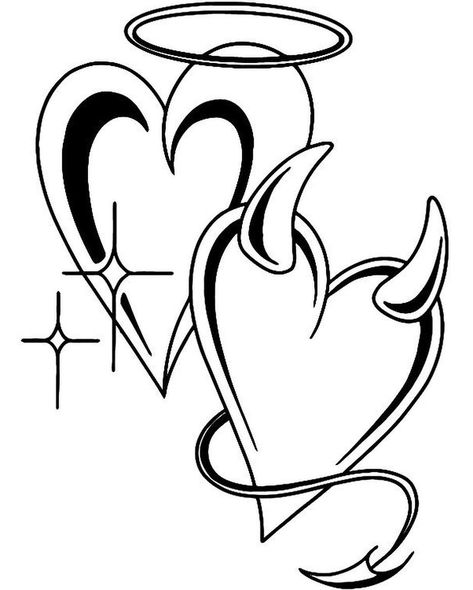 Flash tattoo Angel Wing Sketch, Angel Wing Tattoo Designs For Women, Pin Up Tattoos For Women, Heart Shaped Angel Wing Tattoo, Tattoo Ideas Female Stencil, Family Drawings, Angel Devil Tattoo, Goth Angel, Heart With Wings Tattoo