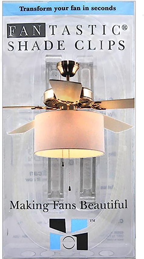 Fantastic Ceiling Fan Lampshade Kit (Add your own drum shade 13" to 15" wide to your ceiling fan) - - Amazon.com Ceiling Fan Light Fixtures, Fan Light Fixtures, Ceiling Fan Makeover, Lampshade Kits, Round Ceiling Light, Diy Shades, Bedroom Ceiling Light, Drum Lampshade, Fan Blades