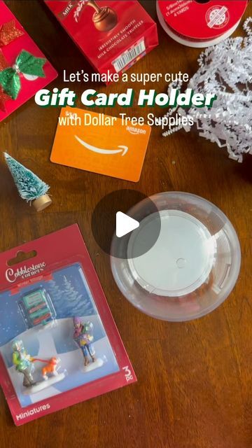 The Creative Kids’ Corner on Instagram: "❄️ DIY Snow Globe Gift Card Holder ⛄️ Need a cute way to jazz up a gift card?! How about make a snow globe gift card holder and add in some candy? I grabbed all these supplies @dollartree . If you don’t have a Dollar Tree close by, I’ve linked what I can in my Amazon storefront under “Christmas Supplies”. I hope this gave you some good inspiration and like and follow for more. Happy Holidays! #christmasteachergift #teachergiftideas #giftideas #giftwrapping #giftwrappingideas #giftcards #giftcardholder #amazongiftcard #whiteelephant #whiteelephantgift #dollartree #dollartreefinds #dollartreecrafts" Diy Christmas Money Holder, Snow Globe Gift Card Holder, Giftcard Wrapping Ideas Creative, Make A Snow Globe, Diy Dollar Tree Gifts, Gift Card Tree, Gift Card Presentation, Gift Card Holder Diy, Dollar Tree Gifts