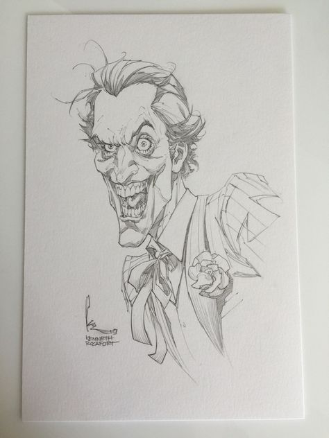 Kenneth Rocafort, Side Drawing, Ideas For Drawing, Comics Illustration, Bat Man, Comic Book Collection, Joker Art, Character Graphic, Batman Art