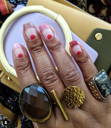 Hand Goals, Nude French Manicure, Chemical Engineer, Ten Nails, Natural Nail Designs, Pop Of Red, Style Guru, Nail Games, Mani Pedi