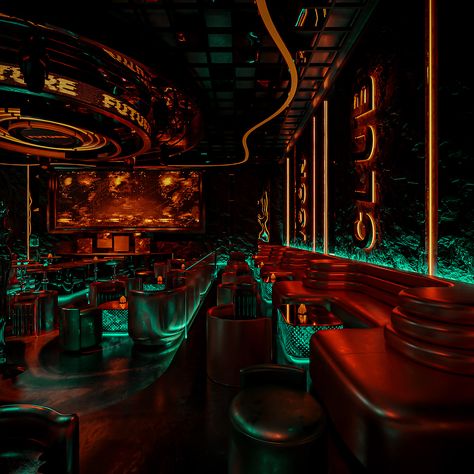 I C O N C L U B :: Behance Club Interior Nightclub, Night Clubs Interior Design, Steakhouse Design Interiors, Dark Bar Lounge Aesthetic, Club Vip Lounge Nightclub, Mini Bar Design, Red Nightclub Aesthetic, Dark Night Club Interior, Gothic Bar