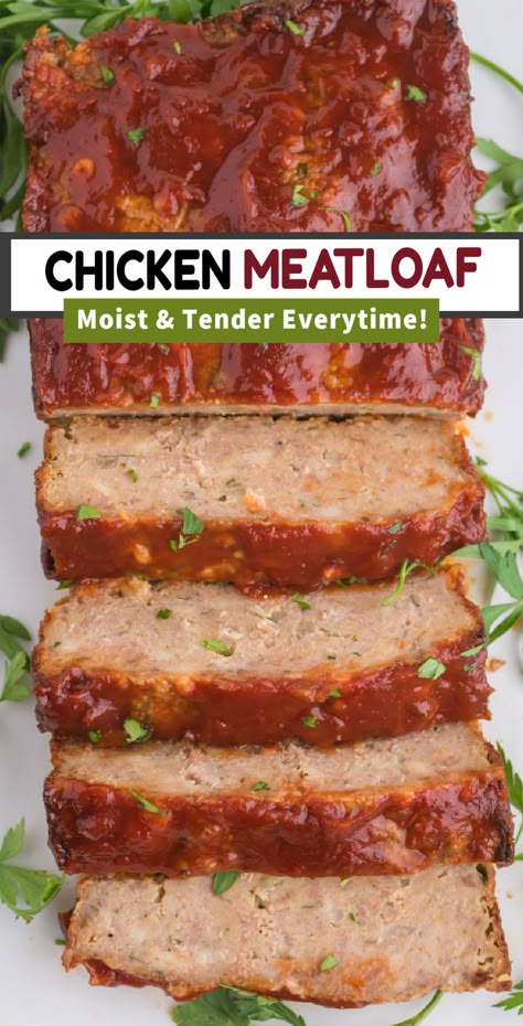 Discover a healthier twist on classic meatloaf with our delicious ground chicken recipe that's packed with flavor and lean protein. This Ground Chicken Meatloaf Recipe has cheddar cheese, soya sauce and spices; it's such a healthy and satisfying glazed loaf. Ground Chicken Stove Top Recipes, Meatloaf Recipes Chicken, Healthy Dinner Ground Chicken, Ground Chicken Recipes Healthy Meal Prep, Meatloaf With Ground Chicken, Chicken Loaf Recipe Best Meatloaf, Ground Chicken Loaf, Ground Chicken Meatloaf Healthy, Chicken Meatloaf Recipes Healthy