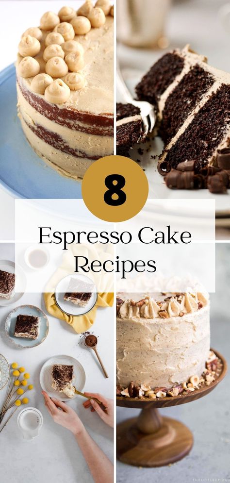 Espresso Cake Recipe, Espresso Cake, Layered Cakes, Healthy Cake Recipes, Decadent Cakes, Delicious Coffee, Christmas Food Desserts, Healthy Cake, Thanksgiving Desserts