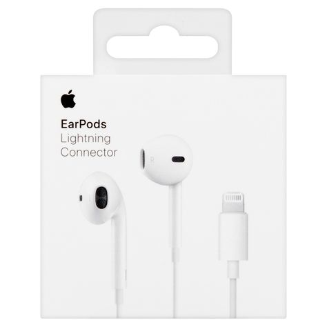 Apple EarPods with Lightning Connector - Walmart.com Iphone Earphones, Apple Earpods, Iphone Headphones, Apple Model, Ear Buds, Wired Headphones, Buy Apple, Phone Calls, Audio Headphones