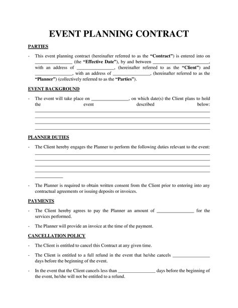 This Etsy product is an Event-Planning-Contract-Template and it is the perfect way to get organized for your next event! This contract template will help you keep track of all the important details for your event, including dates, times, locations, and more. This template is easy to use and edit, so you can tailor it to your specific needs. And with its clean and professional design, this contract will be sure to impress your clients. So don't wait, get organized today with this Event-Planning-Contract-Template! Event Planner Contract Templates, Wedding Planner Contract, Event Planning Board, Event Venue Business, Event Planning Contract, Becoming An Event Planner, Party Planning Business, Event Planning Checklist, Planning Business