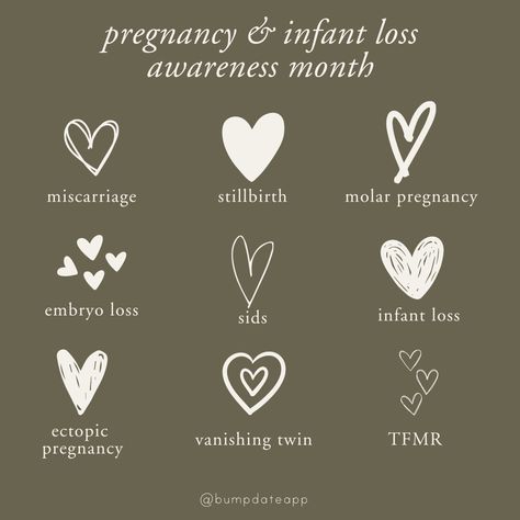 October is Pregnancy & Infant Loss Awareness Month. No matter your journey, you are a strong mama. We are here to stand with you, support you, and encourage you. We understand that grief can look different for everyone. Never be afraid to lean on support and ask for help when you need it most. 🤍 More than anything, we want you to know you are not alone and we are here to hold space for you and everyone else experiencing loss and infertility. October Baby Loss Awareness, Tattoo For 2 Miscarriages, October Awareness Month Infant Loss, Pregnancy Infant Loss Awareness Month, October Pregnancy And Infant Loss Month, October Is Pregnancy And Infant Loss, Baby Loss Month, Child Loss Tatoos, Small Miscarried Tattoo Ideas