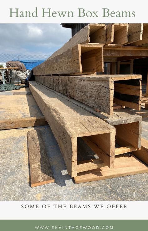 Box Beams, Building Memories, Reclaimed Wood Beams, Faux Beams, Cap Ferret, Reclaimed Oak, Patio Interior, Wood Beams, Home Reno