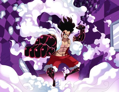 Luffy Gear 4 Snake Man Manga, Luffy Gear 4 Snake Man, One Piece Gear 4, Monkey D. Luffy Wallpapers, Luffy Gear Fourth, Snake Man, Luffy Gear 4, One Piece Tattoos, Gear 4