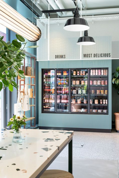 Modern Dispensary Design, Scandinavian Retail Design, Mini Market Design, Food Hall Design, Food Museum, Bakery Shop Design, Grocery Store Design, Supermarket Design, Coffee Shop Design