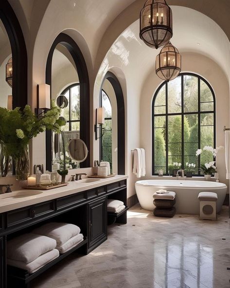 Ornate Interior Design, Big Bathroom Ideas Master Suite, Florida Mansion, Master Bathrooms, Dream Life House, Dream House Rooms, Dream House Interior, Decor Aesthetic, Dream Houses