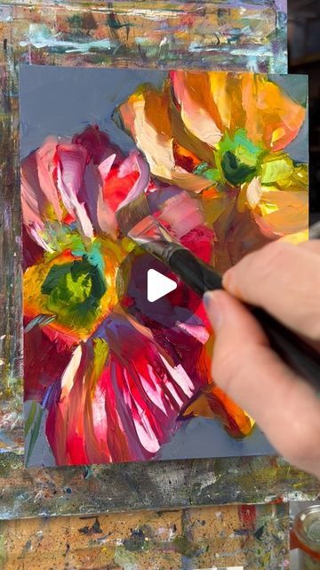 Kim Smith on Instagram: "More poppies! #dowhatyoulove #inspiringart #poppies #flowerstagram #creativelifehappylife #dailypainter" Abstract Flower Art Acrylic, Abstract Poppy Painting, Poppies Painting, Kim Smith, Abstract Poppies, Contemporary Impressionism, Daily Painters, Poppy Painting, Paint Flowers