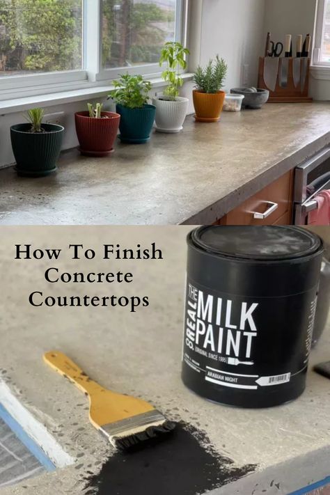 Sealing Concrete Countertops, Faux Concrete Countertops, Black Concrete Countertops, Stained Concrete Countertops, Concrete Countertop Sealer, Cement Countertops, Concrete Countertops Outdoor Kitchen, Concrete Countertops Over Laminate, Concrete Countertops Kitchen Diy