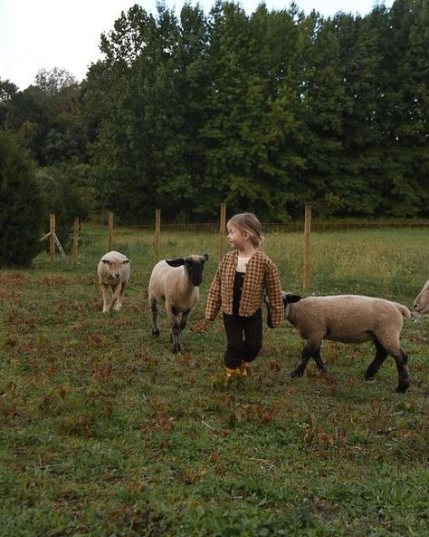 @oakandfourfarm on Instagram: "@lalikids blessed us once more and asked if we would be apart of their FW collection. The little jacket is reversible and remi loves it, she told me it was “so beautiful” 😂❤️" Organic Mom Aesthetic, Country Style Family Pictures, Family Life Aesthetic, Parent Aesthetic, Traditional Wife, Farming Animals, Little Farmhouse, Farm Fun, Future Farms