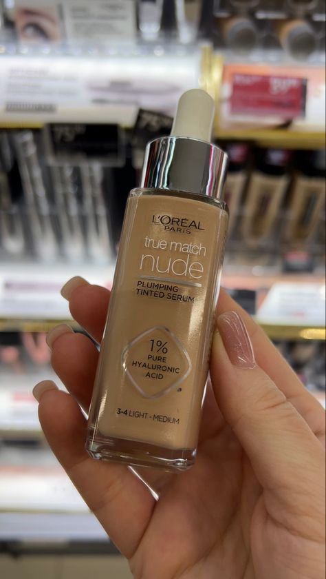 Loreal Foundation Serum, L'oreal True Match Foundation, L’oréal Foundation, Loreal Serum Foundation, Foundation Aesthetic, Viral Foundation, Makeup With Skincare, Makeup Brushes Amazon, Makeup Forever Foundation