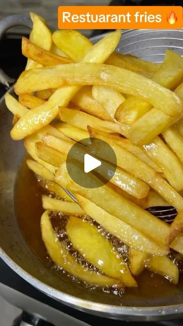 FoodstagramAfrica on Instagram: "Ingredients:
-potatoes
-Oil (for frying)
-Seasoning for fries (your choice)
Instructions:
1. Prepare the Potatoes: Peel the potatoes and cut them into thick slices. Then, cut each slice into chip-sized pieces.
2. First Fry: Heat oil in a deep pan. Add the potato chips and cook them until they are soft but not crunchy. Remove and set aside.
3. Heat the Oil: Let the oil heat up a bit more.
4. Second Fry: Reintroduce the partially cooked chips into the hot oil. Fry until they are golden and crispy.
5. Season the Fries: Remove the fries from the oil and drain on paper towels. Add your favorite seasoning and shake well to coat evenly.
:
:
🎥: @the_chef_girlfriend
:Follow @foodstagramafrica for daily dose of irrestible recipes 🤤
💬: Comment with your take on the Fried Potatoes Recipe, Homemade Fries, French Fried Potatoes, Fish N Chips, Deep Pan, Hot Oil, Frying Oil, Paper Towels, Potato Chips