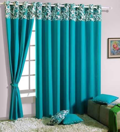 Turquoise Curtains Living Room, Grey Colour Scheme Bedroom, Blue Curtains Living Room, Grey Bedroom Colors, Turquoise Curtains, Window Curtain Designs, Christmas Curtains, Living Room Turquoise, Curtains Living Room Modern