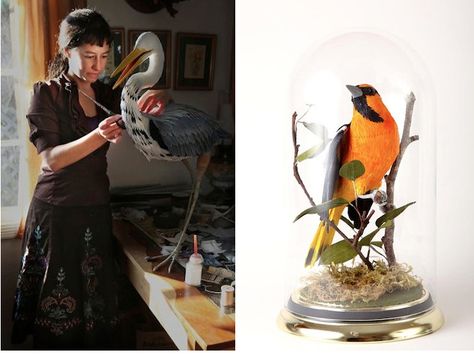 Vegan Taxidermy, Pressed Leaves, Papel Mache, Taxidermy, Peppers, Tomatoes, Planting Flowers, Matter, Birds