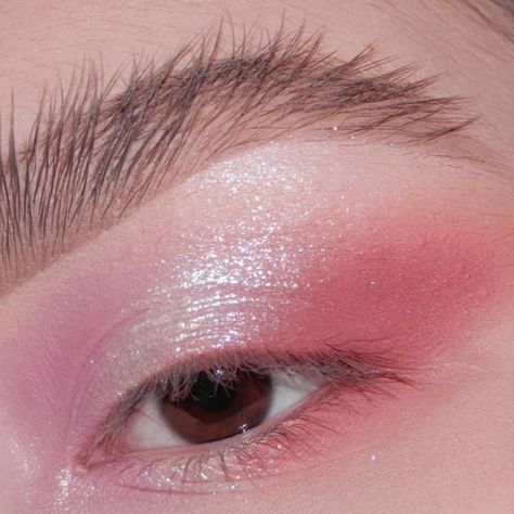 Eye Makeup Fairy, Fairy Makeup Pink, Evening Eye Makeup, Ulzzang Makeup, Hooded Eye Makeup, Makeup Aesthetic, Fairy Makeup, Pink Makeup, Bridesmaid Makeup